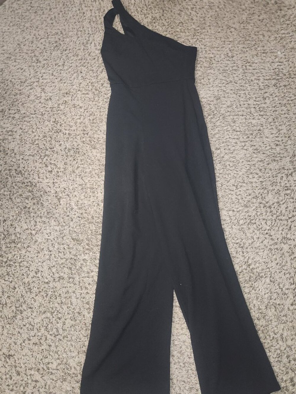 One shoulder Wide Leg Jumpsuit with pockets